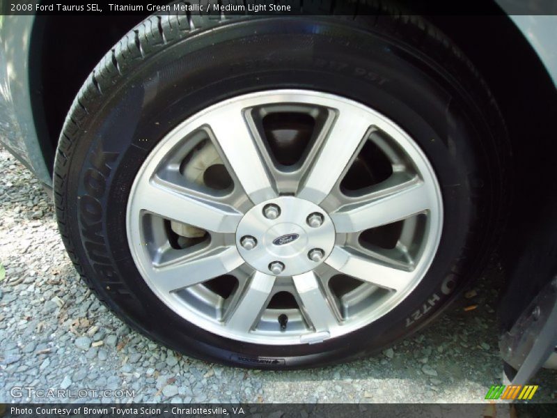 Titanium Green Metallic / Medium Light Stone 2008 Ford Taurus SEL