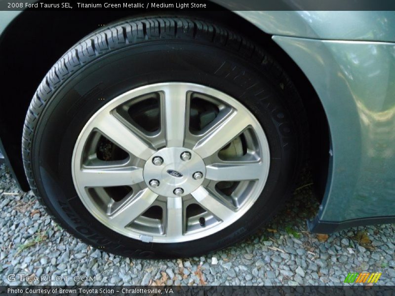 Titanium Green Metallic / Medium Light Stone 2008 Ford Taurus SEL