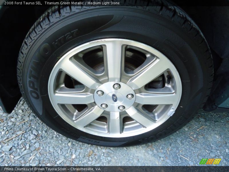 Titanium Green Metallic / Medium Light Stone 2008 Ford Taurus SEL