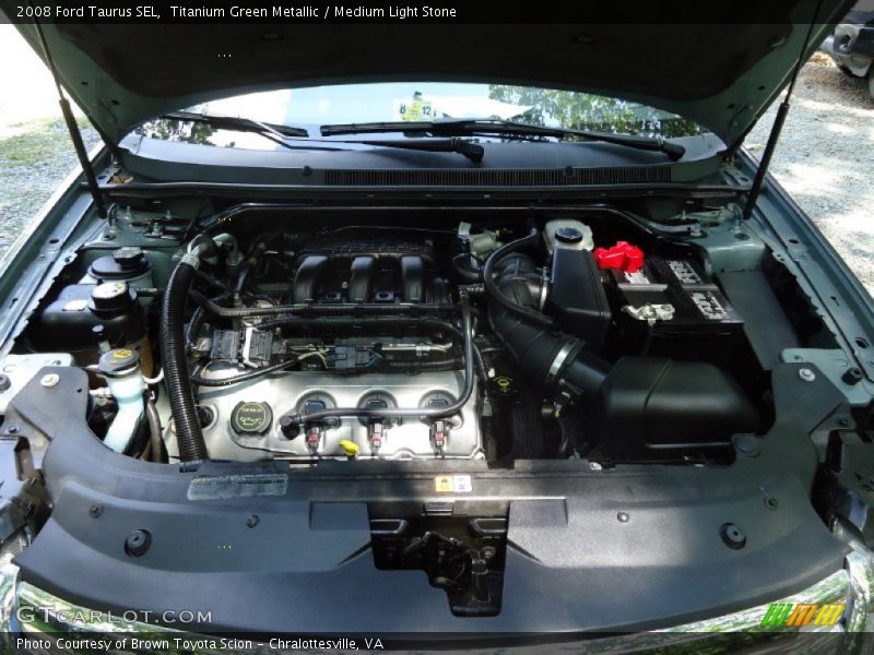 Titanium Green Metallic / Medium Light Stone 2008 Ford Taurus SEL