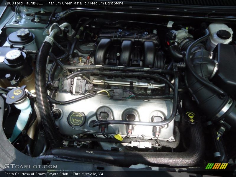 Titanium Green Metallic / Medium Light Stone 2008 Ford Taurus SEL