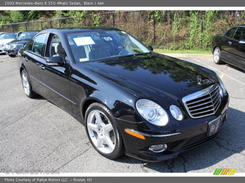 Black / Ash 2009 Mercedes-Benz E 350 4Matic Sedan
