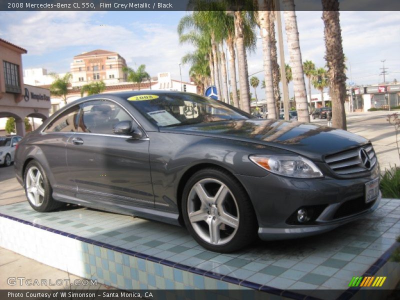 Flint Grey Metallic / Black 2008 Mercedes-Benz CL 550