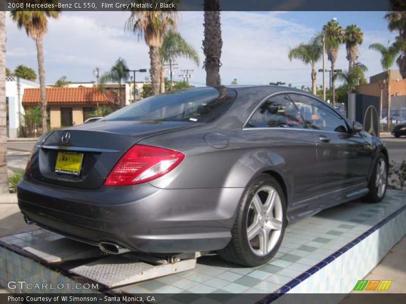 Flint Grey Metallic / Black 2008 Mercedes-Benz CL 550