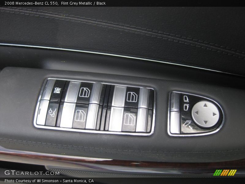 Flint Grey Metallic / Black 2008 Mercedes-Benz CL 550