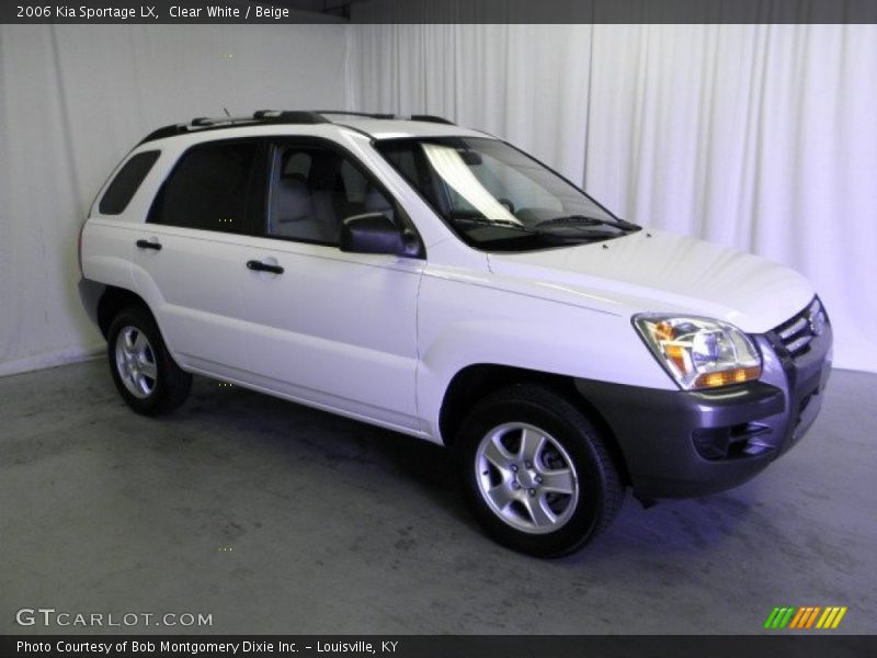 Clear White / Beige 2006 Kia Sportage LX
