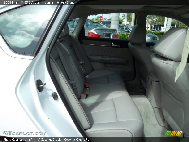 Moonlight White / Stone 2008 Infiniti M 35 S Sedan