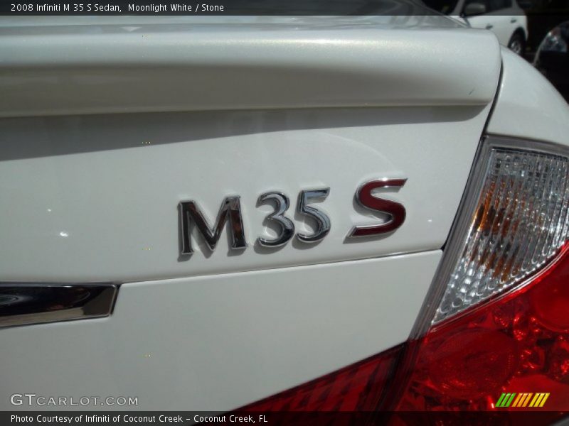 Moonlight White / Stone 2008 Infiniti M 35 S Sedan