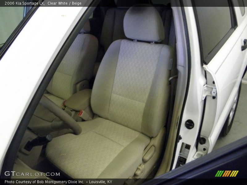 Clear White / Beige 2006 Kia Sportage LX