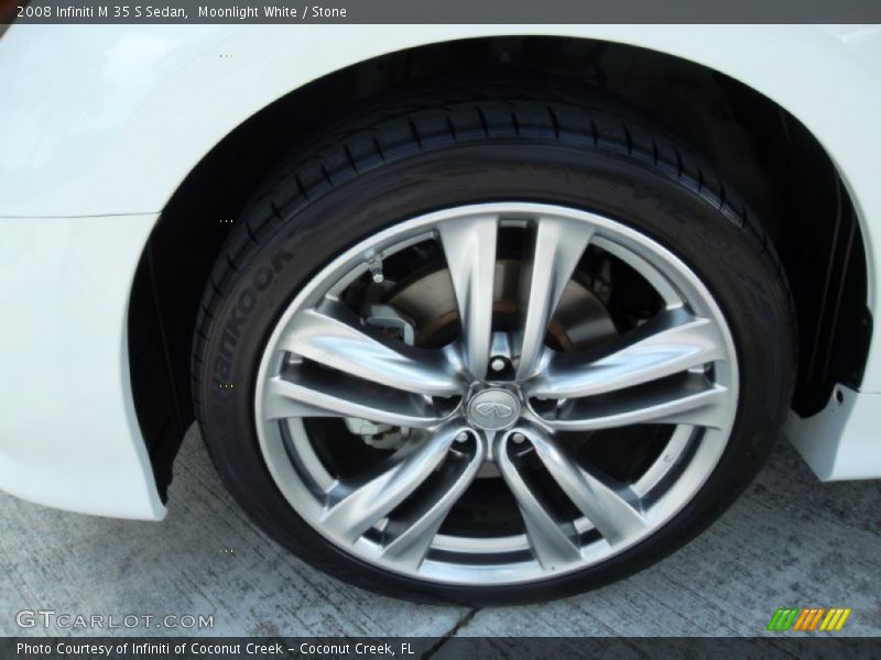 Moonlight White / Stone 2008 Infiniti M 35 S Sedan