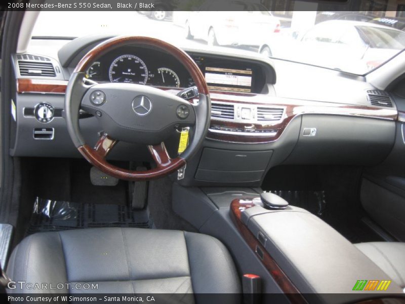 Black / Black 2008 Mercedes-Benz S 550 Sedan