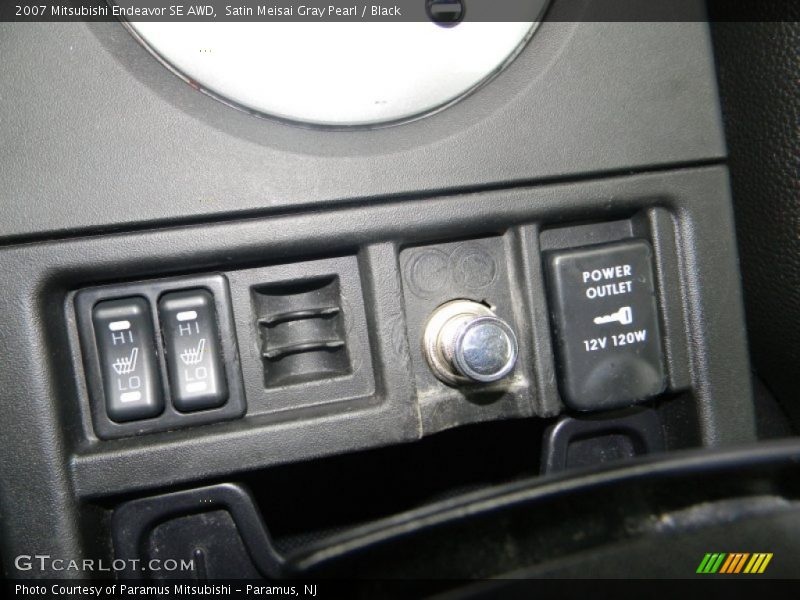 Satin Meisai Gray Pearl / Black 2007 Mitsubishi Endeavor SE AWD