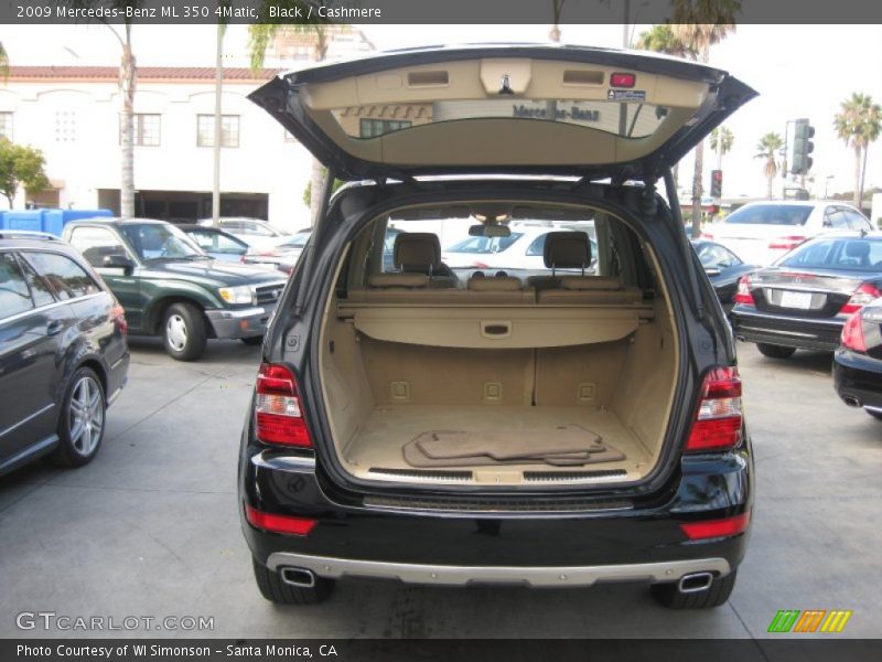 Black / Cashmere 2009 Mercedes-Benz ML 350 4Matic