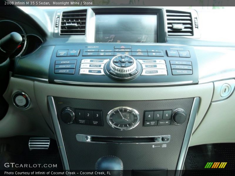 Moonlight White / Stone 2008 Infiniti M 35 S Sedan
