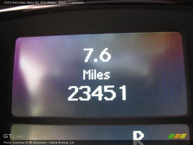 Black / Cashmere 2009 Mercedes-Benz ML 350 4Matic