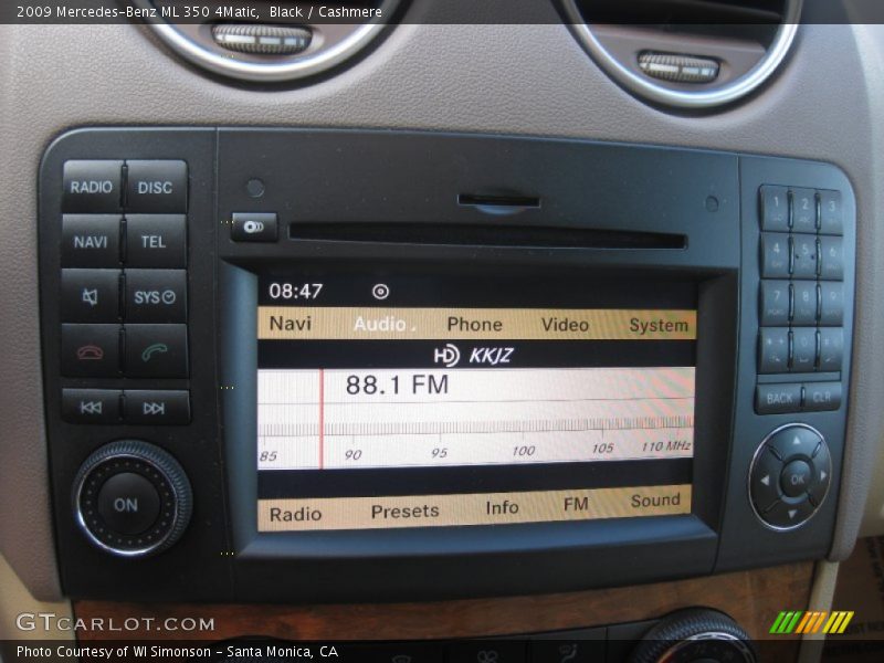 Black / Cashmere 2009 Mercedes-Benz ML 350 4Matic