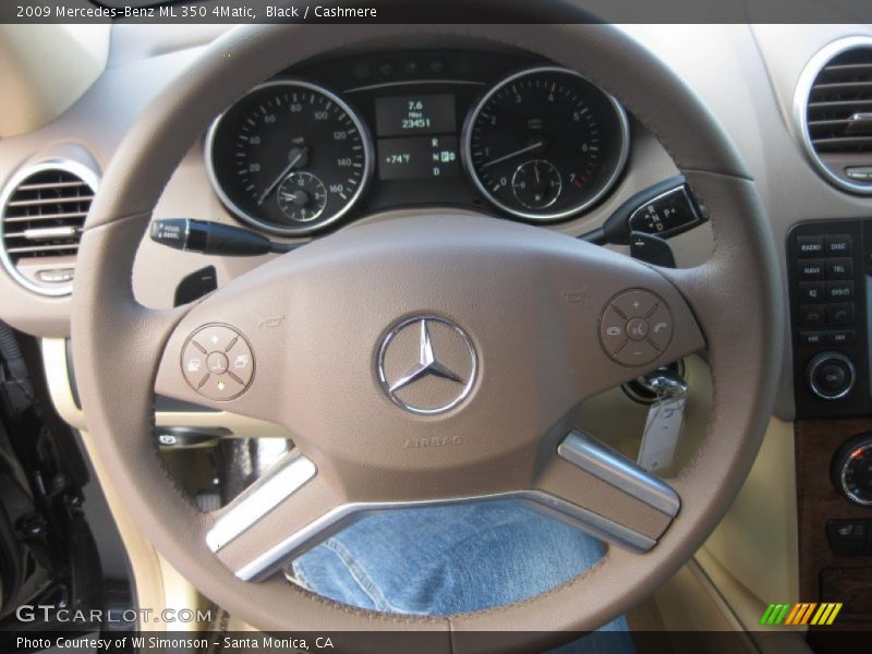 Black / Cashmere 2009 Mercedes-Benz ML 350 4Matic