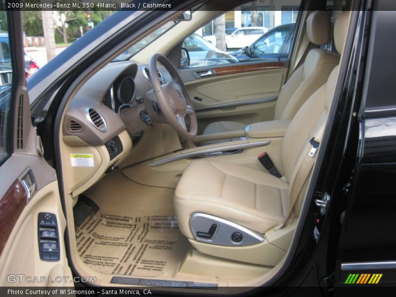 Black / Cashmere 2009 Mercedes-Benz ML 350 4Matic
