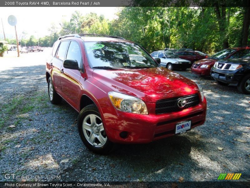 Barcelona Red Pearl / Ash 2008 Toyota RAV4 4WD