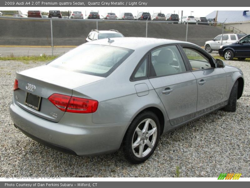 Quartz Grey Metallic / Light Grey 2009 Audi A4 2.0T Premium quattro Sedan