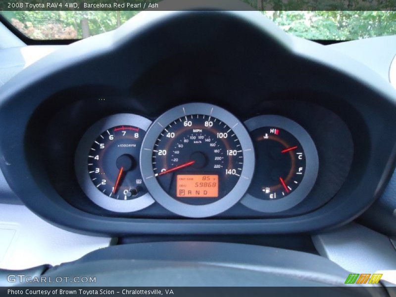 Barcelona Red Pearl / Ash 2008 Toyota RAV4 4WD