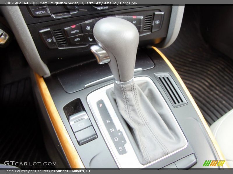 Quartz Grey Metallic / Light Grey 2009 Audi A4 2.0T Premium quattro Sedan