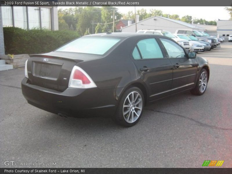Tuxedo Black Metallic / Charcoal Black/Red Accents 2009 Ford Fusion SE Sport