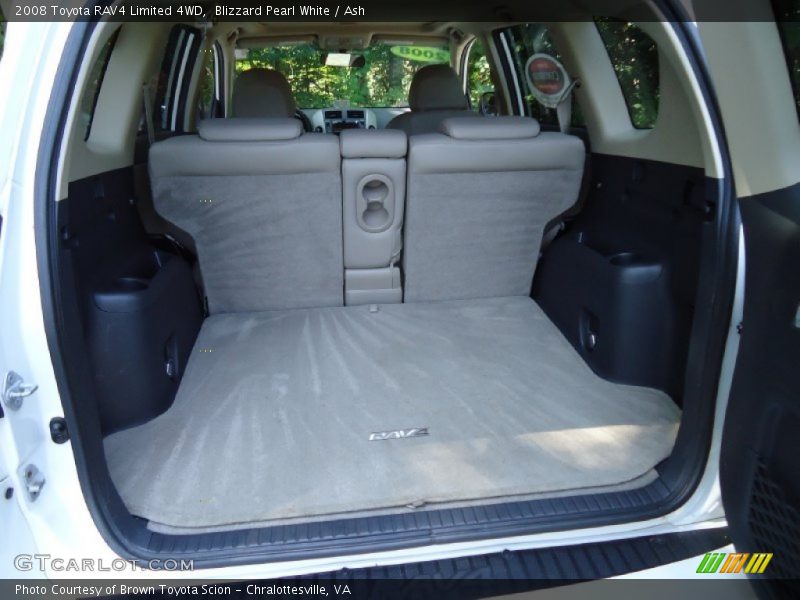 Blizzard Pearl White / Ash 2008 Toyota RAV4 Limited 4WD