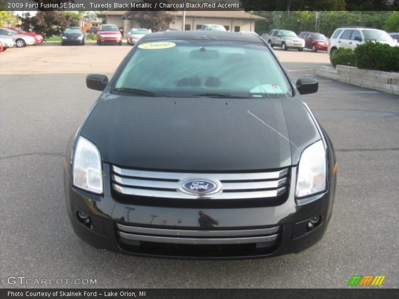 Tuxedo Black Metallic / Charcoal Black/Red Accents 2009 Ford Fusion SE Sport