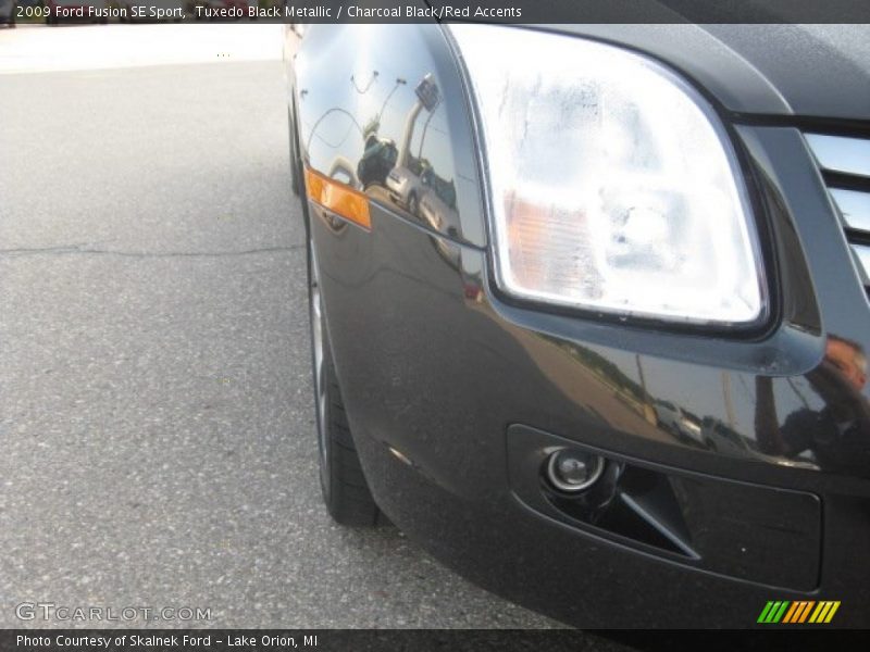 Tuxedo Black Metallic / Charcoal Black/Red Accents 2009 Ford Fusion SE Sport