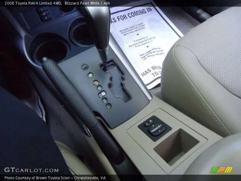 Blizzard Pearl White / Ash 2008 Toyota RAV4 Limited 4WD