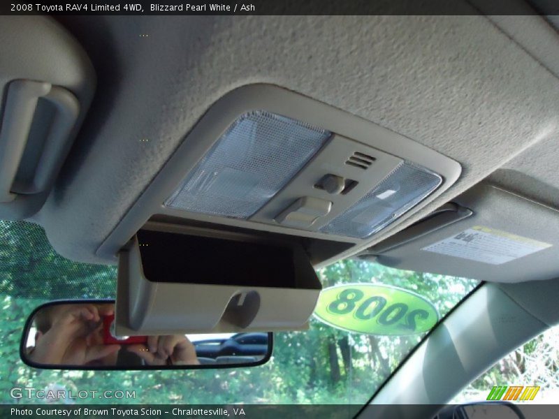 Blizzard Pearl White / Ash 2008 Toyota RAV4 Limited 4WD