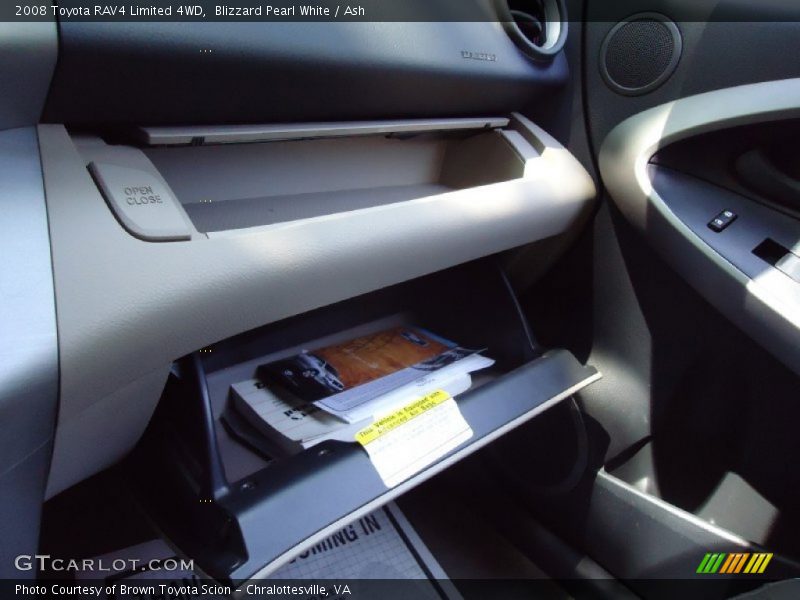 Blizzard Pearl White / Ash 2008 Toyota RAV4 Limited 4WD