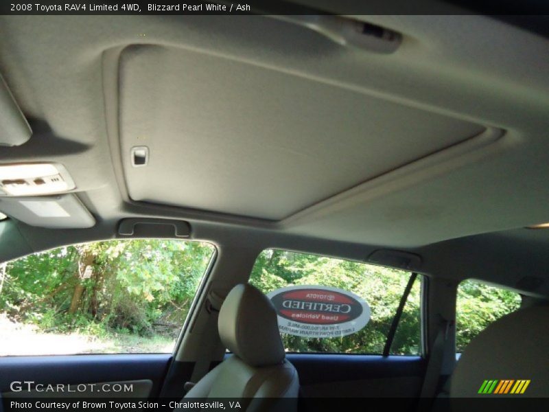 Blizzard Pearl White / Ash 2008 Toyota RAV4 Limited 4WD