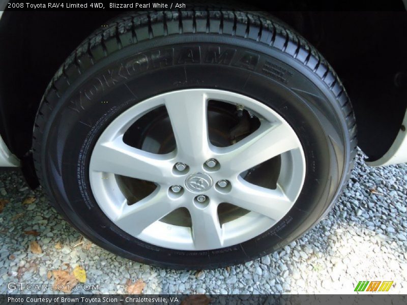 Blizzard Pearl White / Ash 2008 Toyota RAV4 Limited 4WD