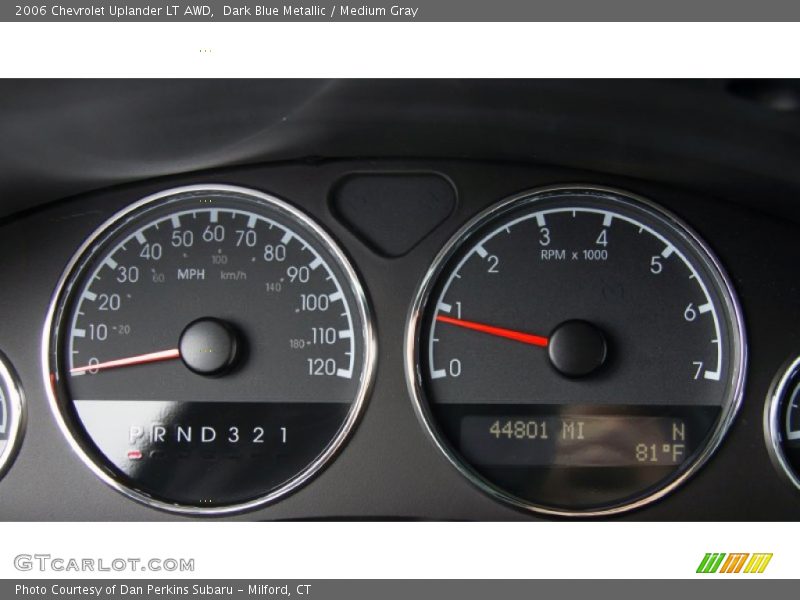 Dark Blue Metallic / Medium Gray 2006 Chevrolet Uplander LT AWD
