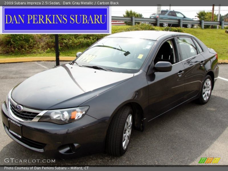 Dark Gray Metallic / Carbon Black 2009 Subaru Impreza 2.5i Sedan