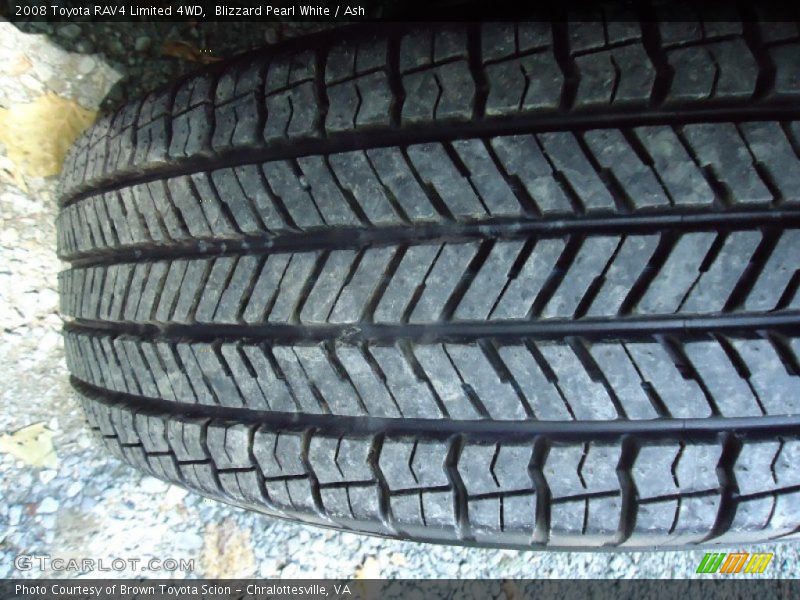 Blizzard Pearl White / Ash 2008 Toyota RAV4 Limited 4WD