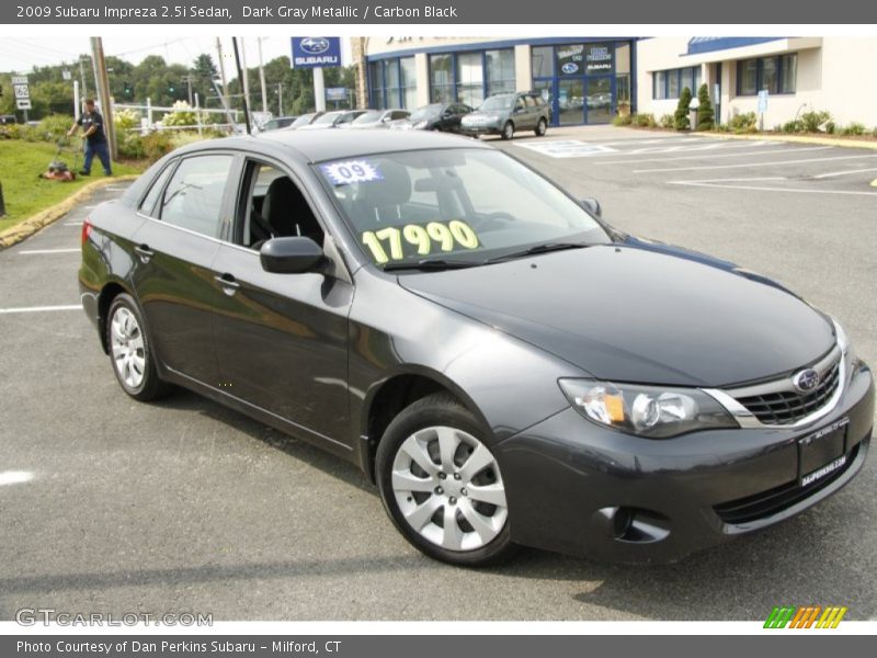 Dark Gray Metallic / Carbon Black 2009 Subaru Impreza 2.5i Sedan