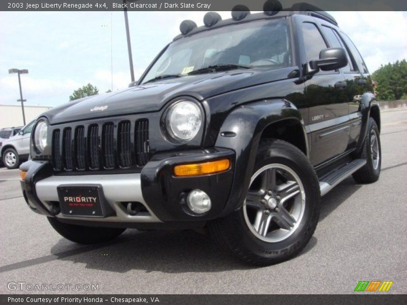 Black Clearcoat / Dark Slate Gray 2003 Jeep Liberty Renegade 4x4