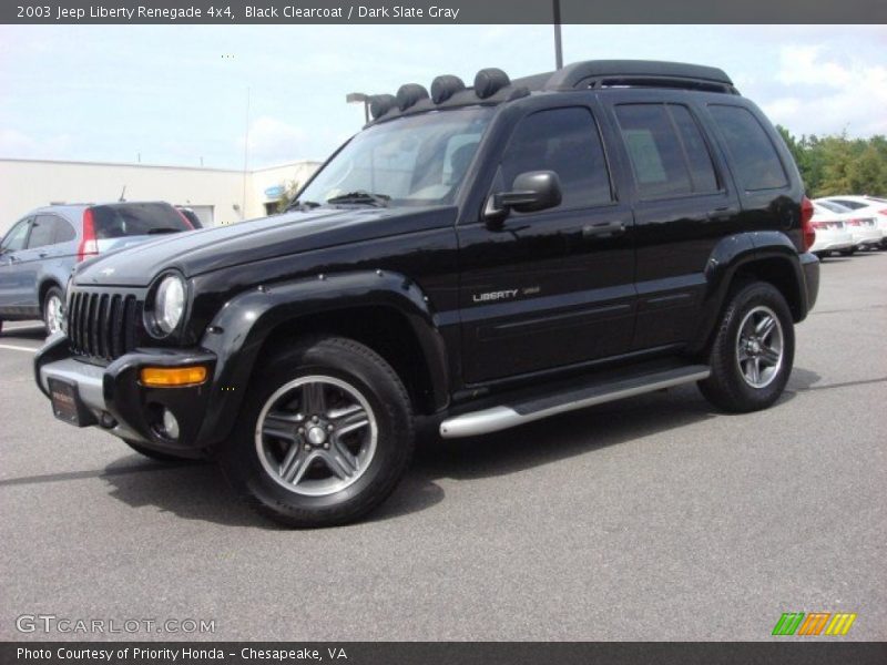 Black Clearcoat / Dark Slate Gray 2003 Jeep Liberty Renegade 4x4