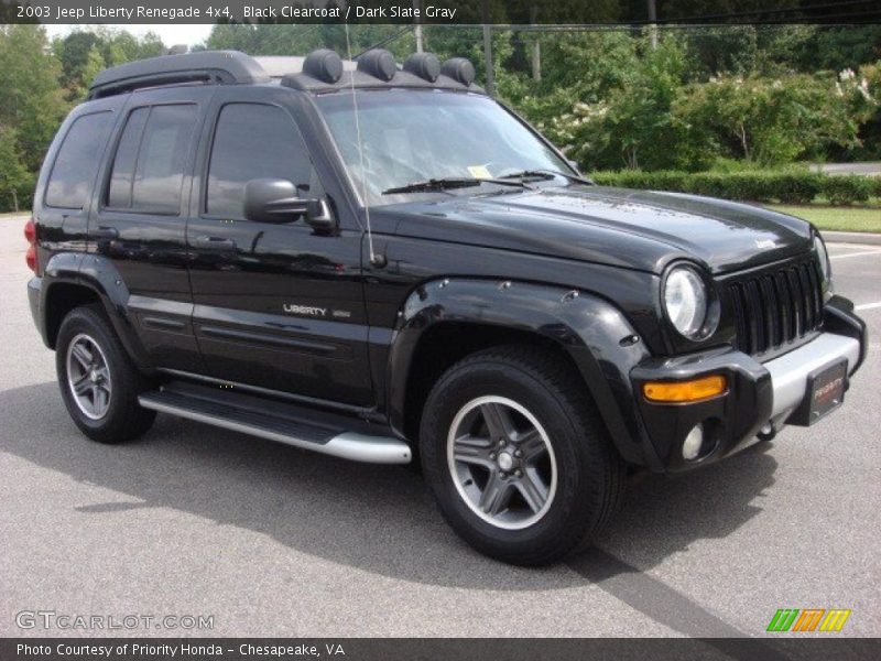 Black Clearcoat / Dark Slate Gray 2003 Jeep Liberty Renegade 4x4