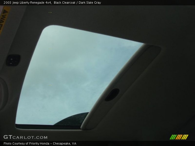 Black Clearcoat / Dark Slate Gray 2003 Jeep Liberty Renegade 4x4