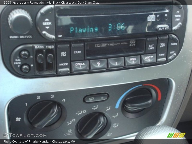 Black Clearcoat / Dark Slate Gray 2003 Jeep Liberty Renegade 4x4