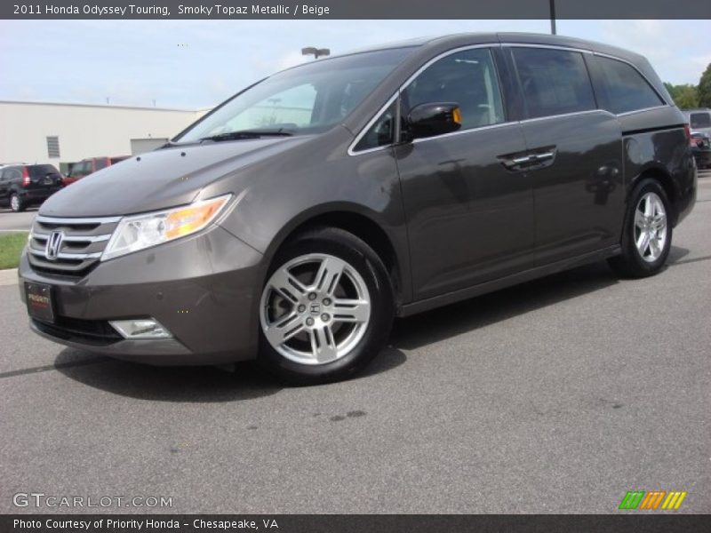 Smoky Topaz Metallic / Beige 2011 Honda Odyssey Touring
