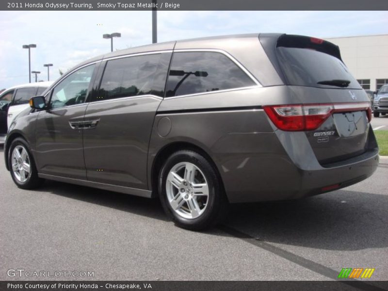 Smoky Topaz Metallic / Beige 2011 Honda Odyssey Touring