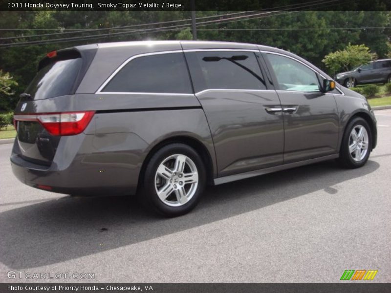 Smoky Topaz Metallic / Beige 2011 Honda Odyssey Touring