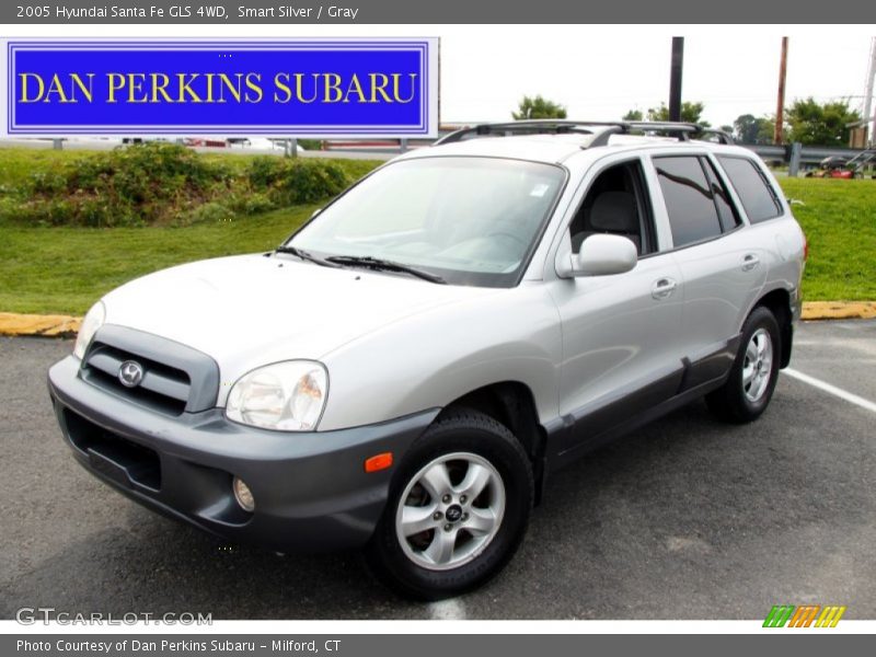 Smart Silver / Gray 2005 Hyundai Santa Fe GLS 4WD