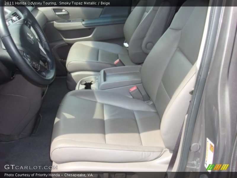 Smoky Topaz Metallic / Beige 2011 Honda Odyssey Touring