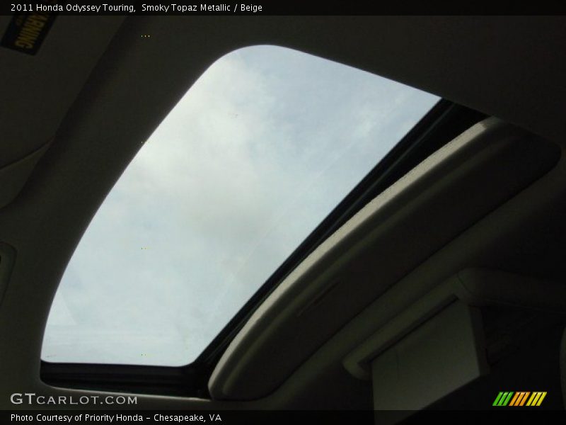 Smoky Topaz Metallic / Beige 2011 Honda Odyssey Touring